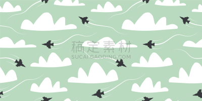 军用机,四方连续纹样,可爱的,商务,交通,壁纸,飞机坠落,天空,乘客,剪影