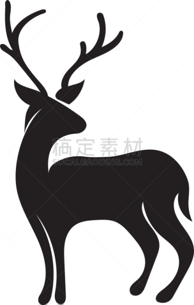 鹿,计算机图标,摆拍,野生动物,哺乳纲,自然美,设计,装裱,驯鹿,复古