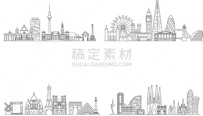 城市,柏林,巴塞罗那,巴黎,伦敦,巴士,商务,名声,法国,浪漫