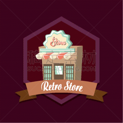 商店,购物中心,商务,华丽的,传统,高雅,清新,食品,模板,复古