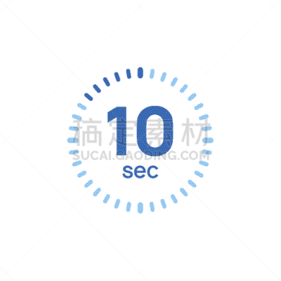 10 second timer clock 10 sec stopwatch icon