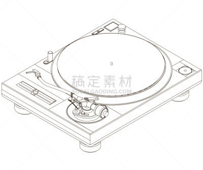 塑胶,绘画插图,进行中,矢量,看风景,轮廓线画,传媒,一个物体,背景分离,唱片