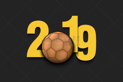 2019,手球,新年前夕,数字,晚会,华丽的,运动,壁纸,现代,问候