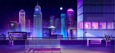 现代,建筑,夜晚,城镇,都市风光,数字80,波兰,技术,黄昏,复古风格