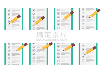 铅笔,任务清单,卡通,紧迫,分离着色,个人备忘录,商务,进出港显示牌,检查,收集