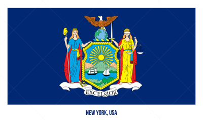 美国州旗,绘画插图,纽约州,美国,矢量,白色背景,纽约,阿拉巴马州旗,田纳西州旗,阿肯色州州旗