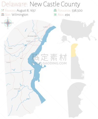 特拉华,纽卡斯尔,城市生活,灰色,威明敦,公路,多车道公路,湖,河流,绘画插图
