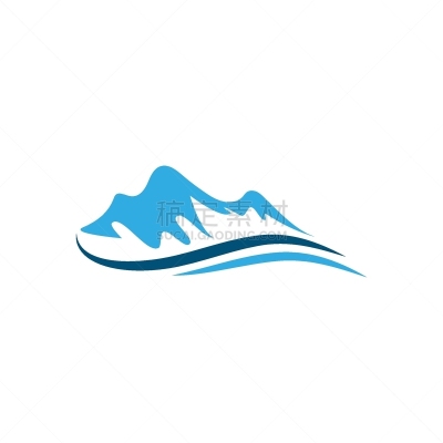 品牌名称,山,运动,雪,河流,天空,绘画插图,自然,符号,概念