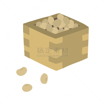 节分,可爱的,事件,奥卡梅面具,枡,食品,简单,魔鬼,梅子,春天
