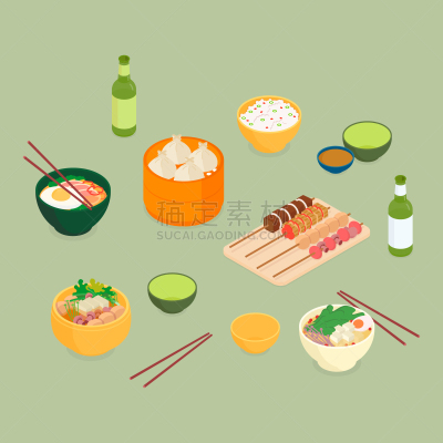 晚餐,盐渍食品,背景分离,日本食品,米,东方食品,餐具,啤酒瓶,鸡蛋,自制的
