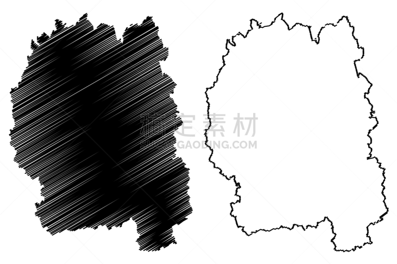 日托米尔,草图,城市,潦草,分离着色,剪影