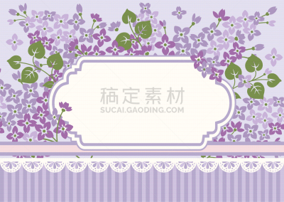 模板,边框,丁香花,贺卡,无人,请柬,浪漫,女性特质,怀旧风格,复古风格