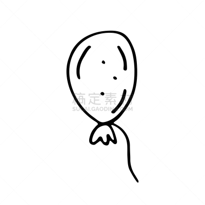 可爱的,绘画插图,乱画,气球,矢量,举起手,球体,周年纪念,事件,一个物体