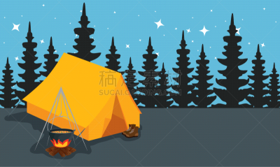 营火,夜晚,帐篷,时区,野生动物,公园,证章,杉树,露营,烹调