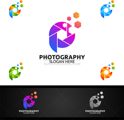 abstract camera photography logo