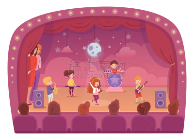 流行音乐会,儿童,乐队,都市风光,事件,吉他,性能组,学校,少女,女孩