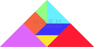 白色,彩色图片,三角形,谜题游戏,商务,数字7,部分,几何形状,技能,拼图