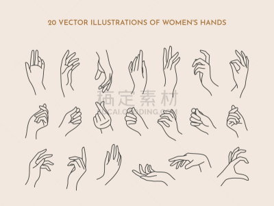 女性,矢量,手,做手势,绘画插图,时尚,计算机图标,时髦的,妇女问题,直的