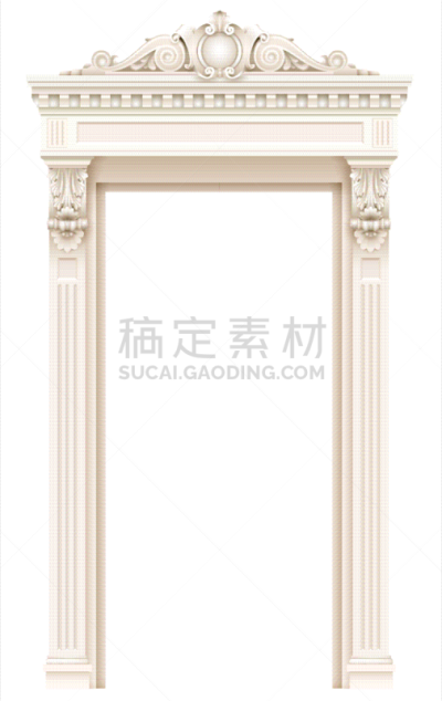 建筑,白色,外立面,边框,简单,门,托架,巴洛克风格,安慰