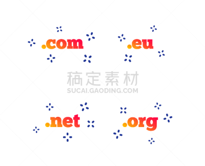 com域名,标志,网,平坦的,活力,不明确的地点,电子邮件,代币,技术