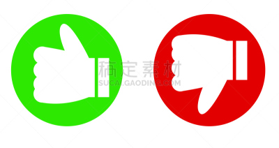 绘画插图,股票,按键区,白色背景,博客,技术,从容态度,不喜欢按钮,拇指,操作系统