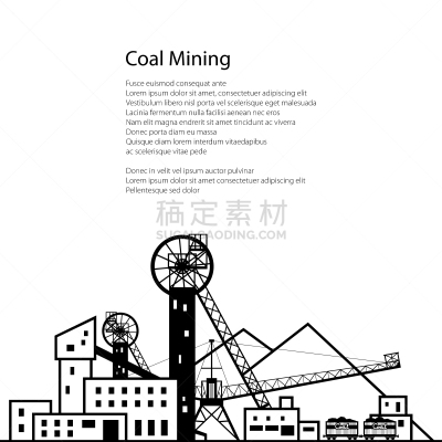 工业,煤,商务,传单,技术,图像,矢量,设计,建造