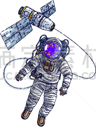宇航员,太空,太空交通工具,太空船,国际空间站,太空服,科学家,直的,飞,联系