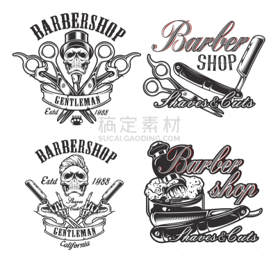 时尚,绘画插图,理发店,颅骨,母球,发型,成年的,头发,美发师,理发师