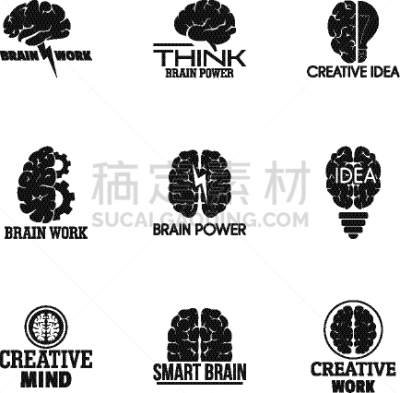 品牌名称,智慧,脑部,时尚,简单,生物学,数字9,商务,布置,思考