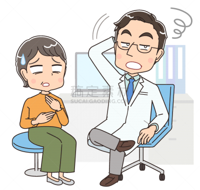 表现消极,白色,外套,女人,检查
