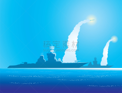 地平线,海洋,矢量,水,导弹,图像,装饰,运输