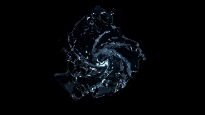 淡水漩涡飞溅(预览比原始更暗)