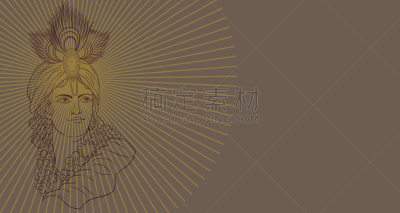 分离着色,可爱的,传统,建摩斯达密节,锅,性格,印度教,矢量,毗湿奴