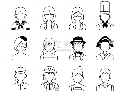 计算机图标,人,商务,仅日本人,无法辨认的人,工程师,艺术家,牙医,女人,工作