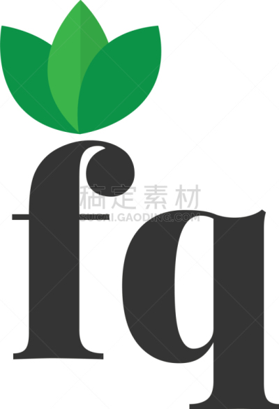 信函,模板,品牌名称,叶子,绿色,生物学,商务,清新,字母,设计