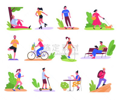 一个人,半空中,清新,运动,背景分离,狗,公园,自行车,户外,旱冰