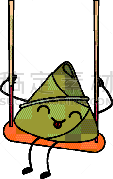 可爱,米饺子,漫画,亚洲,请柬,菜单,海洋,模板,粽子