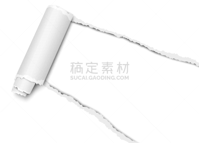 卷着的,撕破的,阴影,纸,透明,矢量,角度,洞,柔和,白色背景