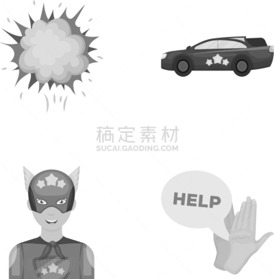 蜘蛛网,烟,计算机图标,分离着色,男人,汽车,射击,收集