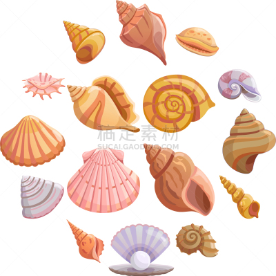 海洋,贝壳海滩,卡通,国际著名景点,秘密,螺线,野生动物,海星,船,布置
