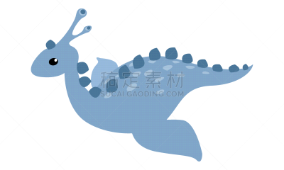 绘画插图,恐龙,矢量,可爱的,过去,背景分离,野生动物,已灭绝生物,侏罗纪,翅膀
