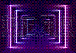 neon scene laser show