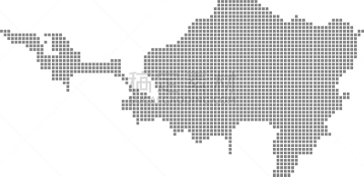 斑点,像素化,白色,分离着色,轮廓,商务,荷属迎风岛,概念,小安的列斯群岛