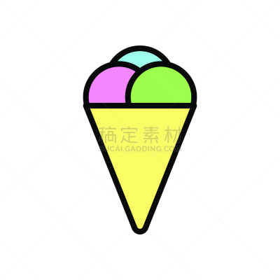 彩色图片,符号,冻结的,矢量,甜食,冰淇淋蛋卷,冰淇淋,天气,轮廓,图标