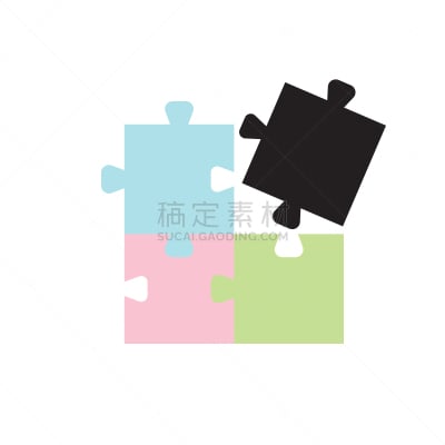 拼图拼块,图标,传媒,七巧板,休闲游戏,部分,背景分离,谚语,模板