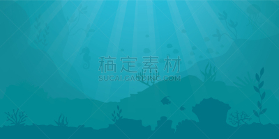 海洋,景象,水下,背景聚焦,植物群,动物,浮游生物,光,矢量,水