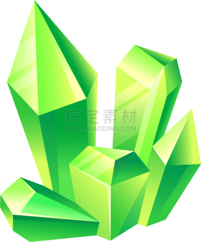 绿色,明亮,水晶,摆拍,华贵,石英,矿物质,石头,岩石,凝视