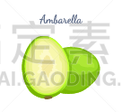 熟的,水果,矢量,分离着色,计算机图标,热带气候,农业,清新,食品,甜点心