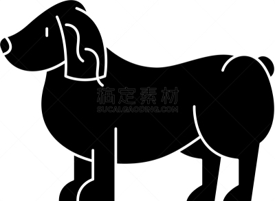 斯班尼犬,分离着色,标志,黑色,计算机图标,可爱的,纯种犬,家庭,肖像,爱