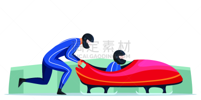长橇,冬季运动,两个人,运动跑道,风险,运动,极限运动,仅男人,培训课,雪橇